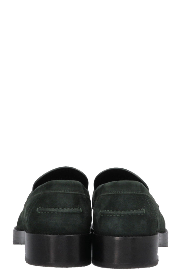 HERMÈS Hot Mocassins Vert Fonce Suede