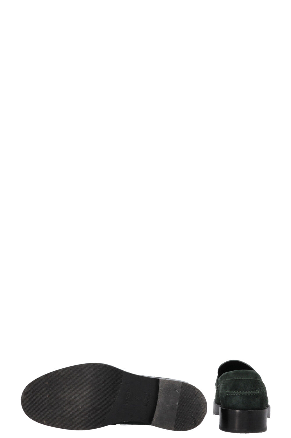 HERMÈS Hot Mocassins Vert Fonce Suede