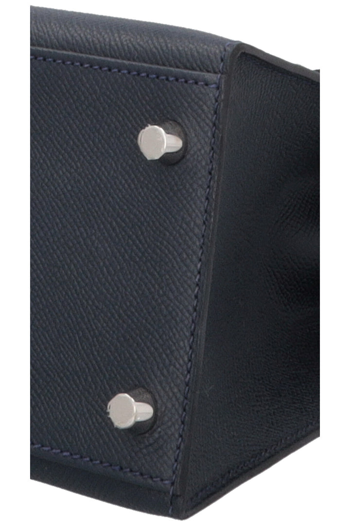 HERMÈS Kelly 28 Sellier Fer à Cheval Epsom Bleu Indigo Bleu Électrique