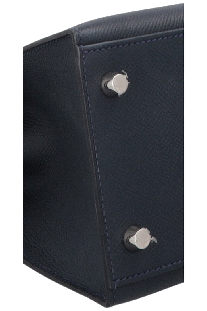 HERMÈS Kelly 28 Sellier Fer à Cheval Epsom Bleu Indigo Bleu Électrique