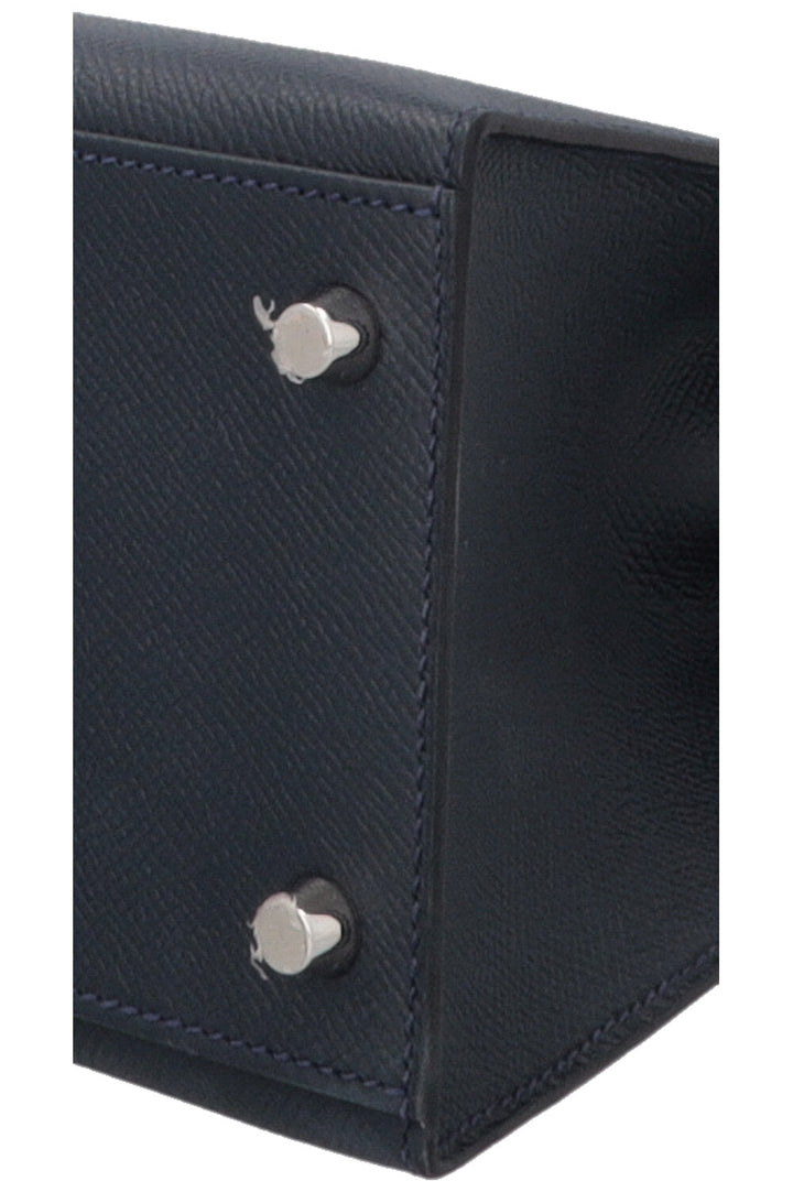 HERMÈS Kelly 28 Sellier Fer à Cheval Epsom Bleu Indigo Bleu Électrique