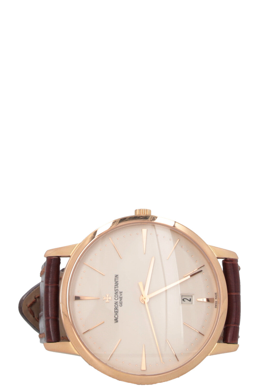 VACHERON CONSTANTIN Patrimony 40mm Self-Winding Watch 18k Rose Gold Saphire Glass