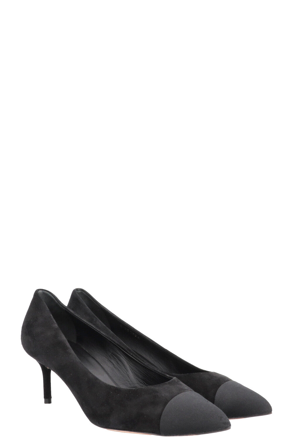 CHANEL CC Pumps Suede Black