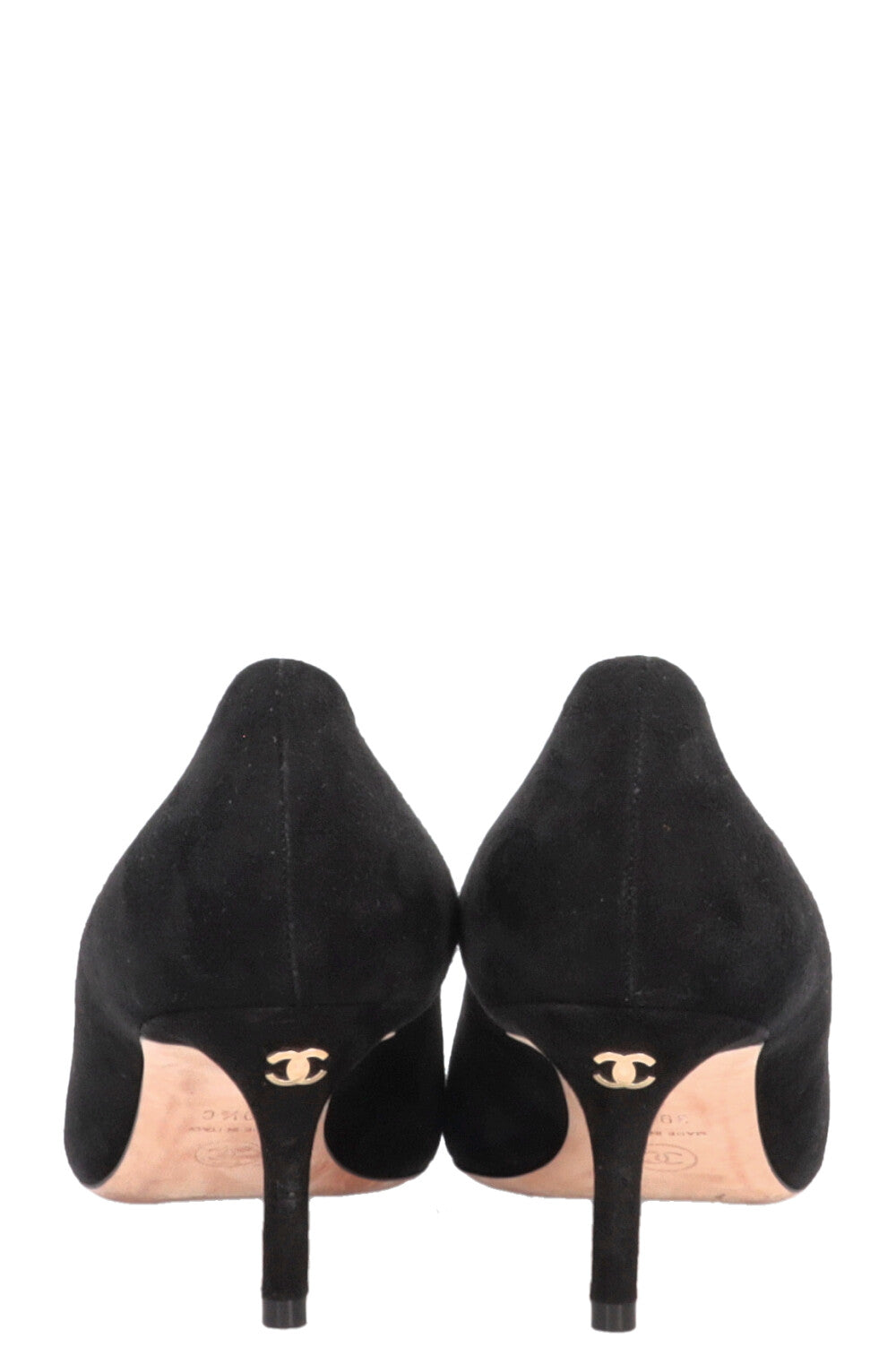 CHANEL CC Pumps Suede Black