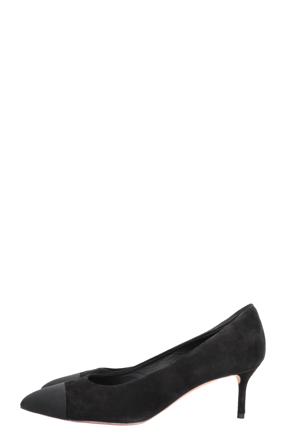 CHANEL CC Pumps Suede Black