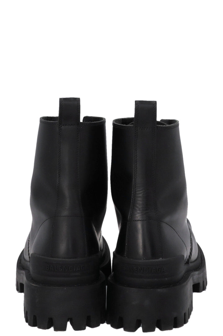 Bottes BALENCIAGA Strike en cuir noir