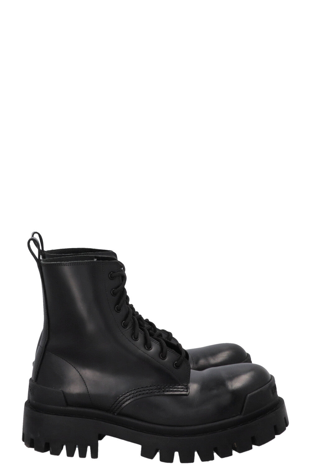 Bottes BALENCIAGA Strike en cuir noir