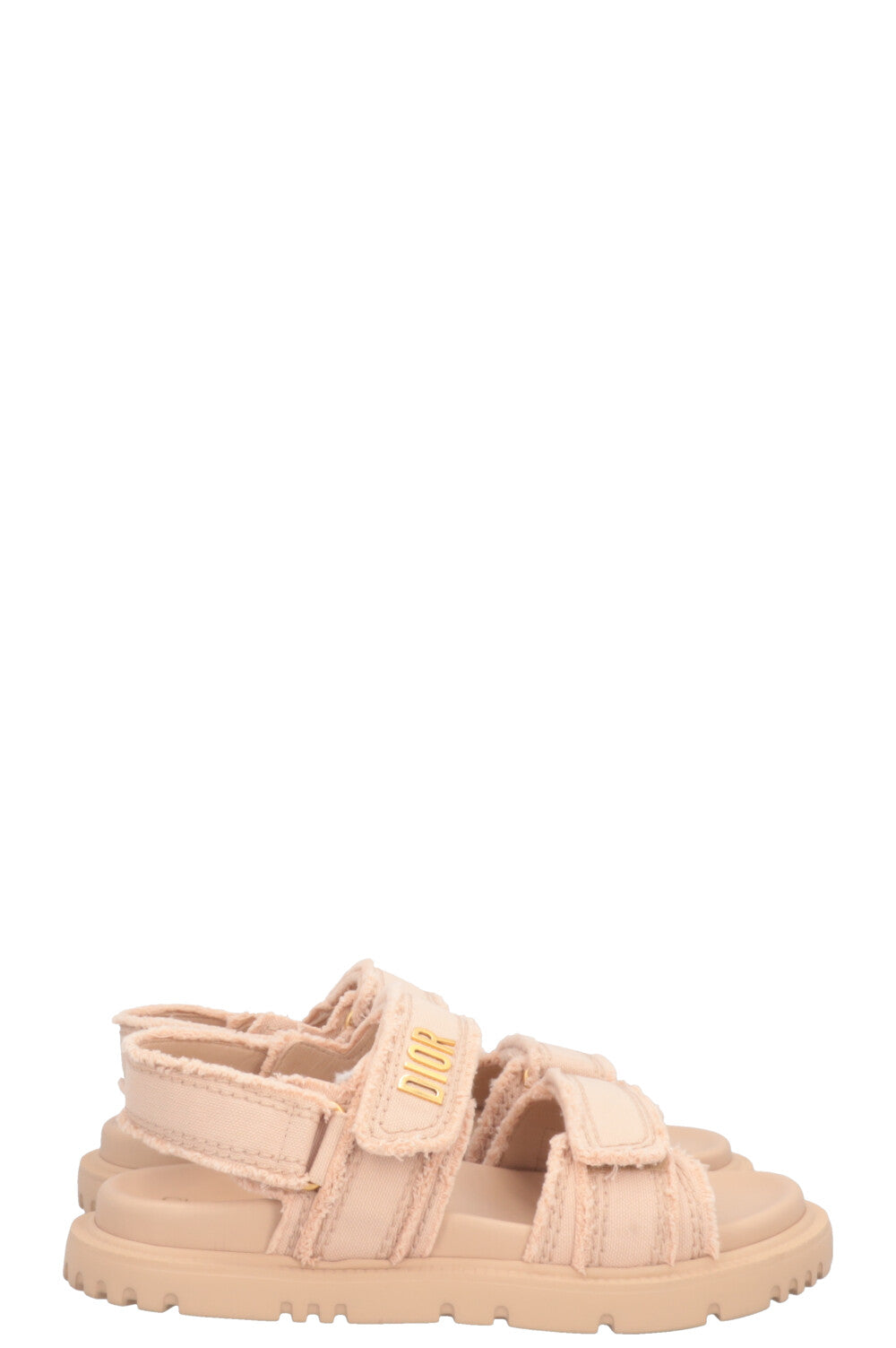 CHRISTIAN DIOR Dioract Ballerines Toile Rose