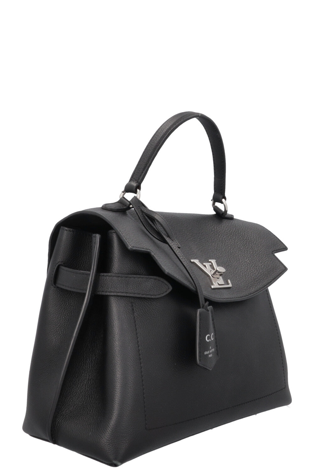 LOUIS VUITTON Lockme Ever MM Handbag Black