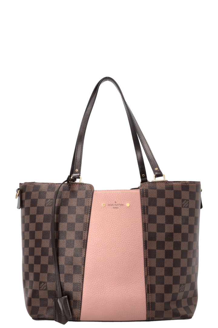 LOUIS VUITTON Jersey Tote Bag Damier Ebene
