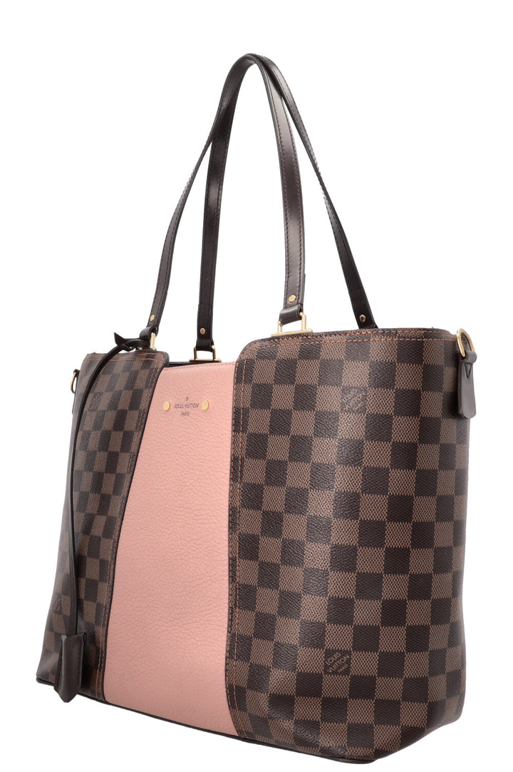 LOUIS VUITTON Jersey Tote Bag Damier Ebene