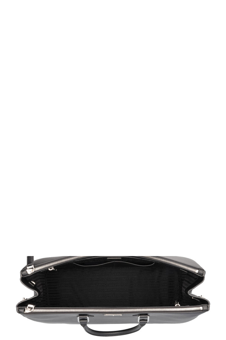 PRADA Large Galleria Tote Bag Saffiano Black