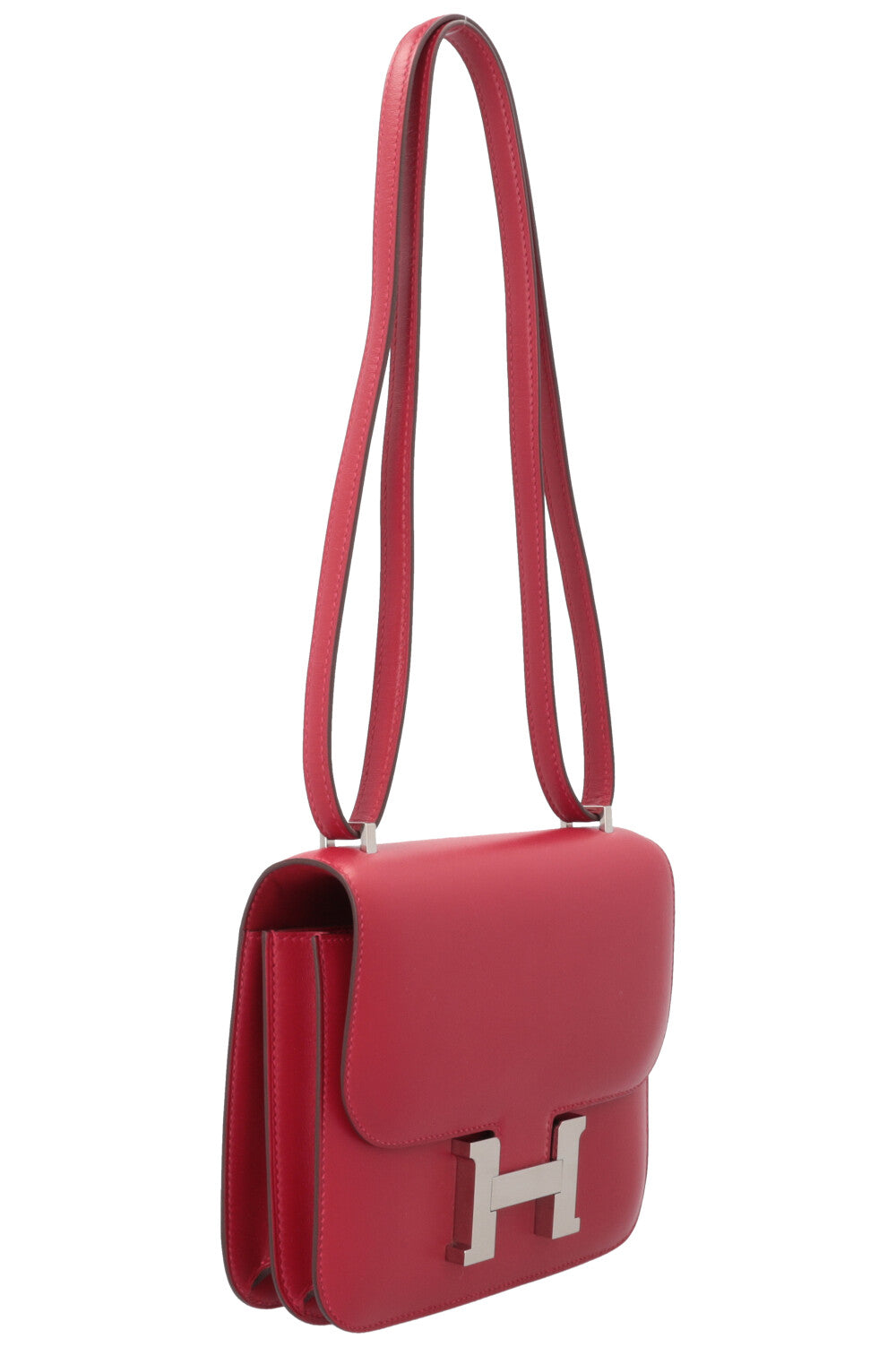 HERMÈS Constance III Mini Veau Tadelakt Rouge Vif