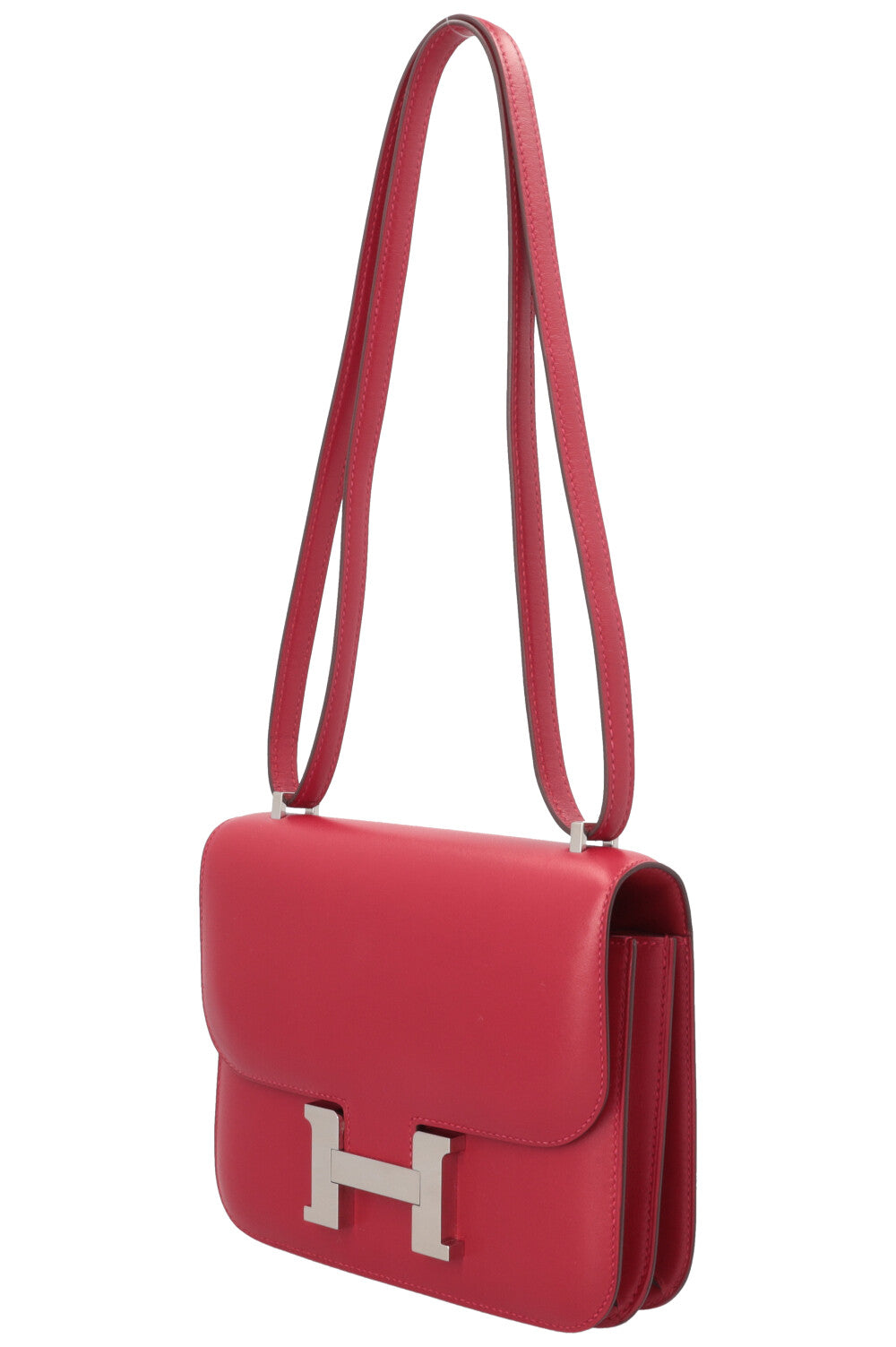 HERMÈS Constance III Mini Veau Tadelakt Rouge Vif