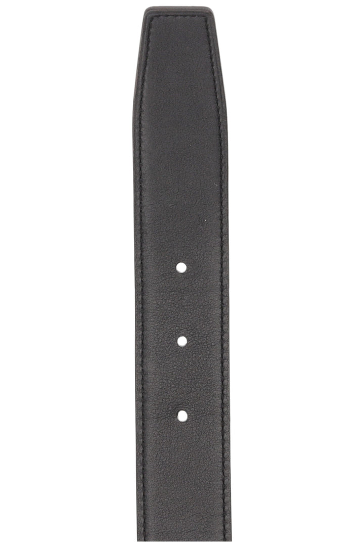 HERMÈS Constance H 32 Belt Palladium Etoupe Noir