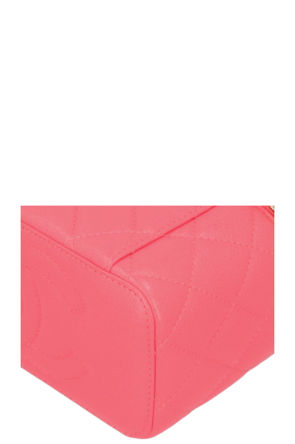 CHANEL 2023 Quilted Crossbody Vanity Case Pink Caviar