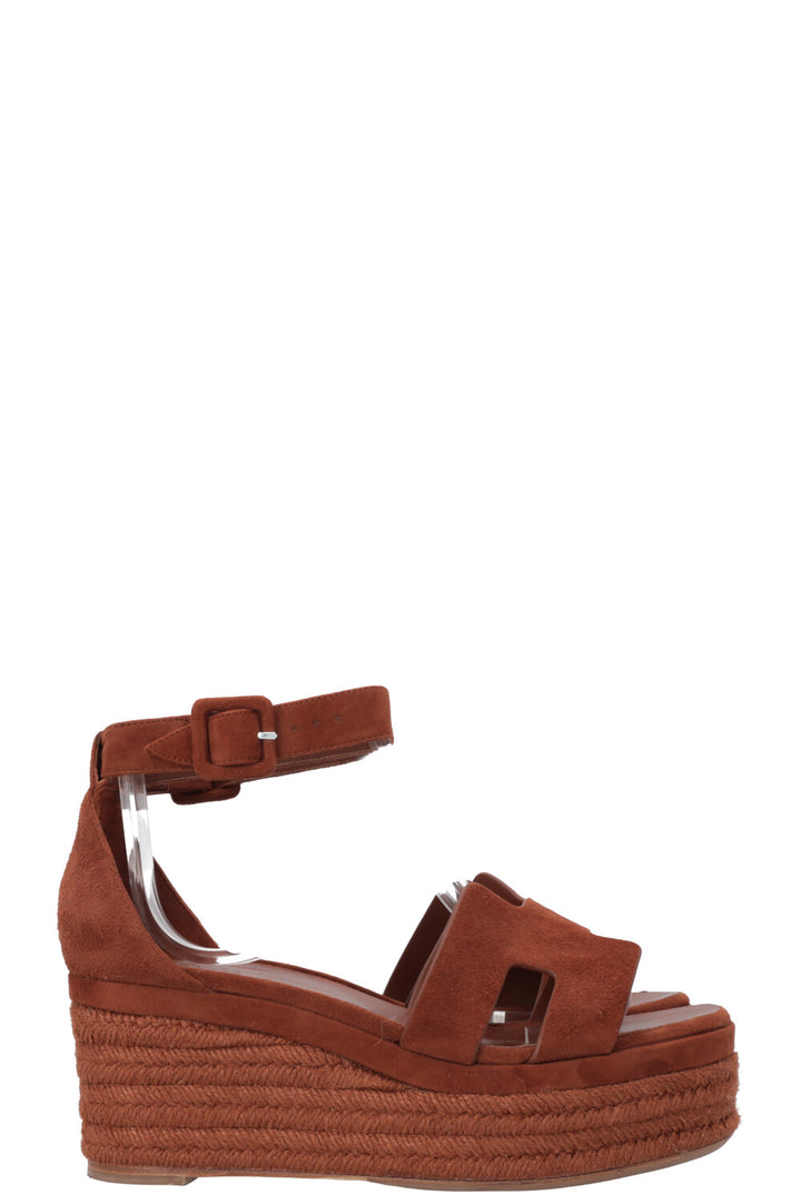 HERMÈS Elda Espadrilles Brown