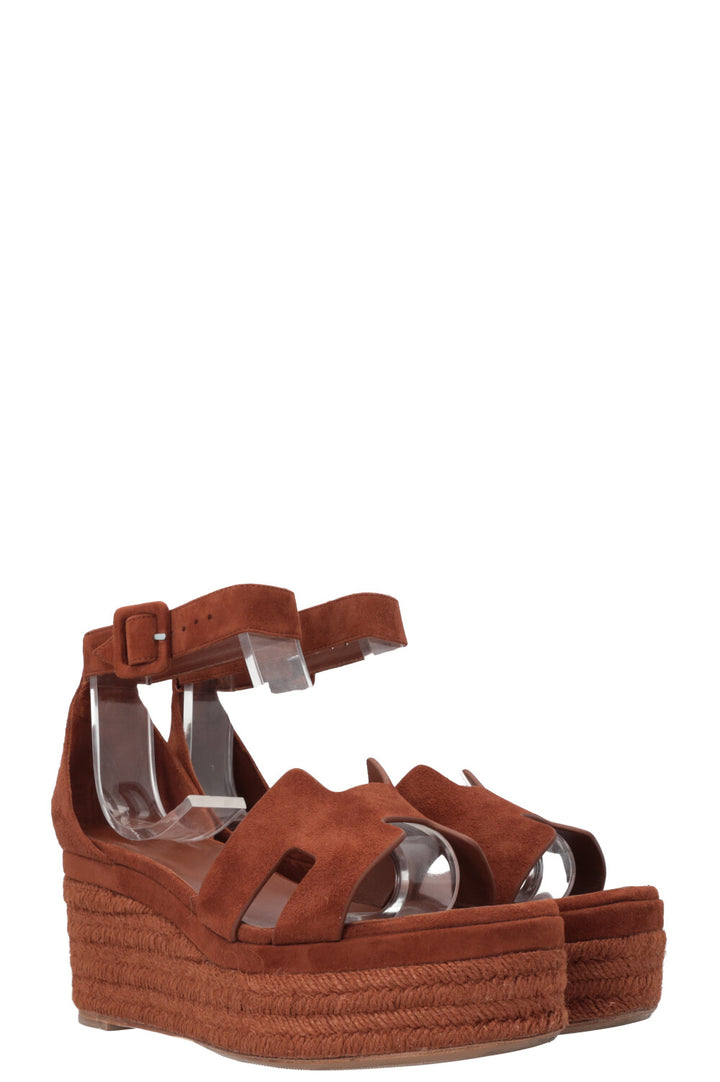 HERMÈS Elda Espadrilles Brown