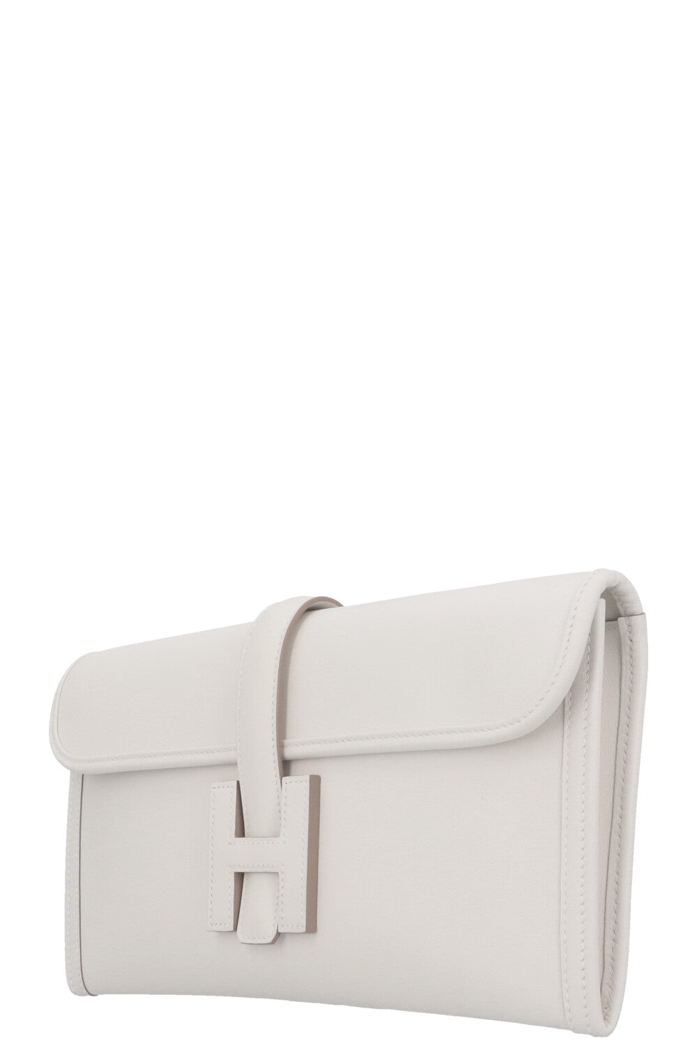 HERMÈS Jige Elan 29 Veau Swift Gris Pale