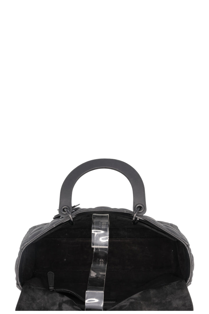 CHRISTIAN DIOR Large Lady Dior Bag Black