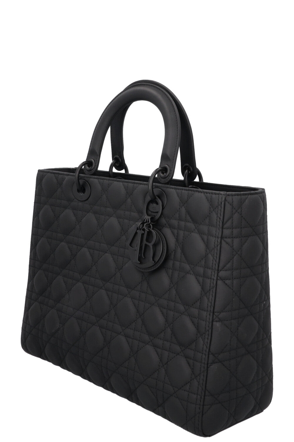 CHRISTIAN DIOR Large Lady Dior Bag Black