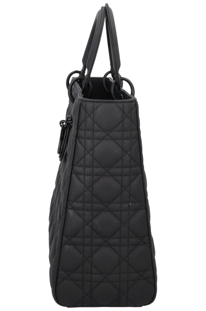 CHRISTIAN DIOR Large Lady Dior Bag Black