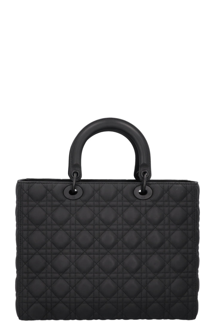CHRISTIAN DIOR Large Lady Dior Bag Black