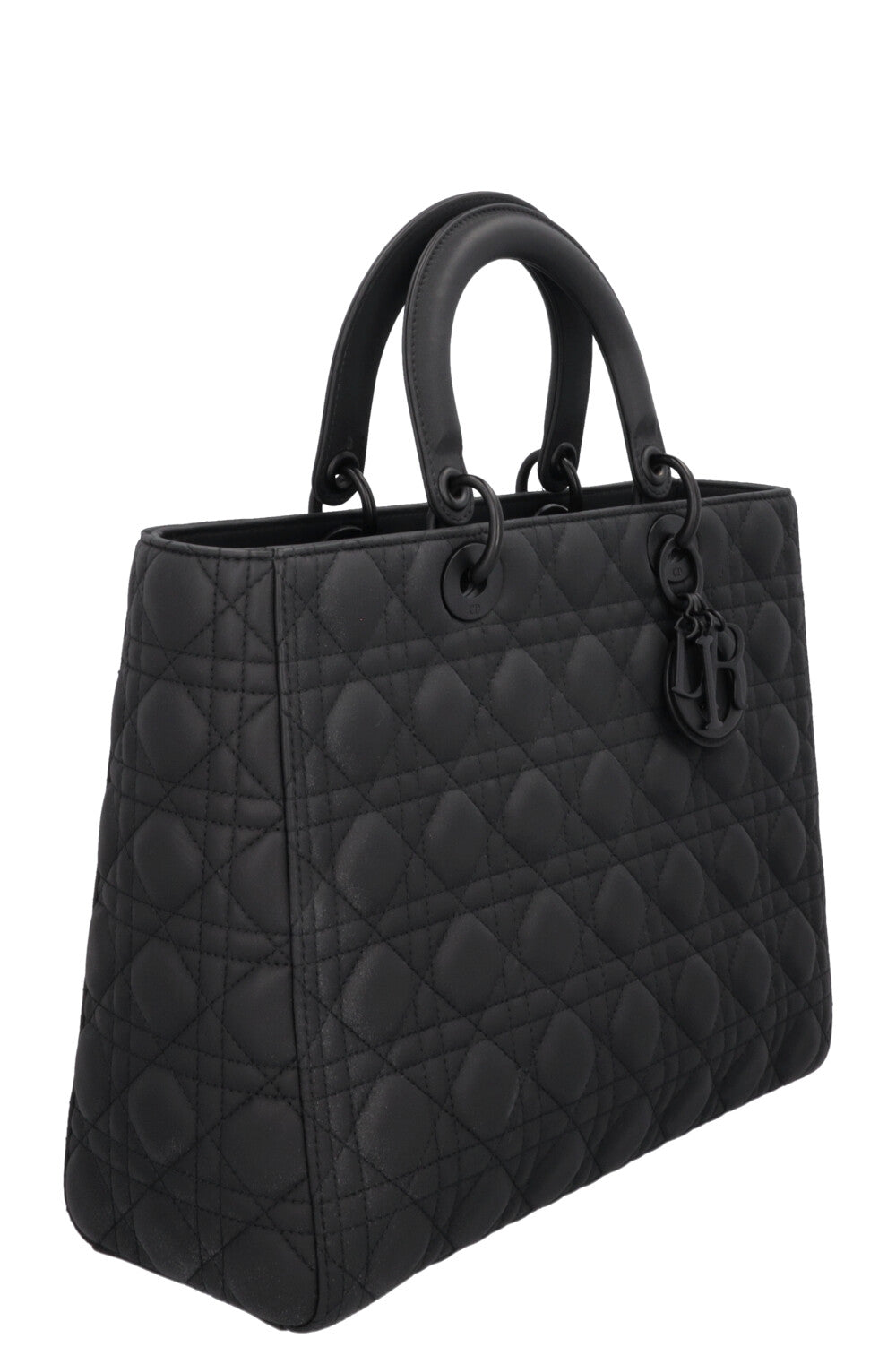 CHRISTIAN DIOR Large Lady Dior Bag Black