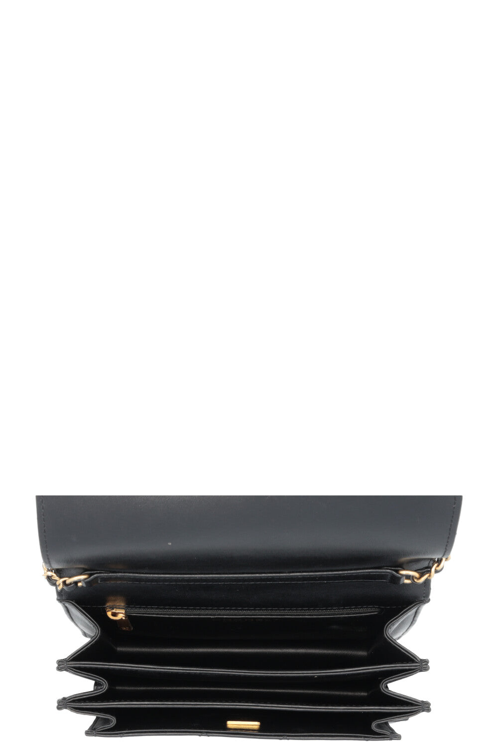 CHANEL Top Handle Bag Leather Black