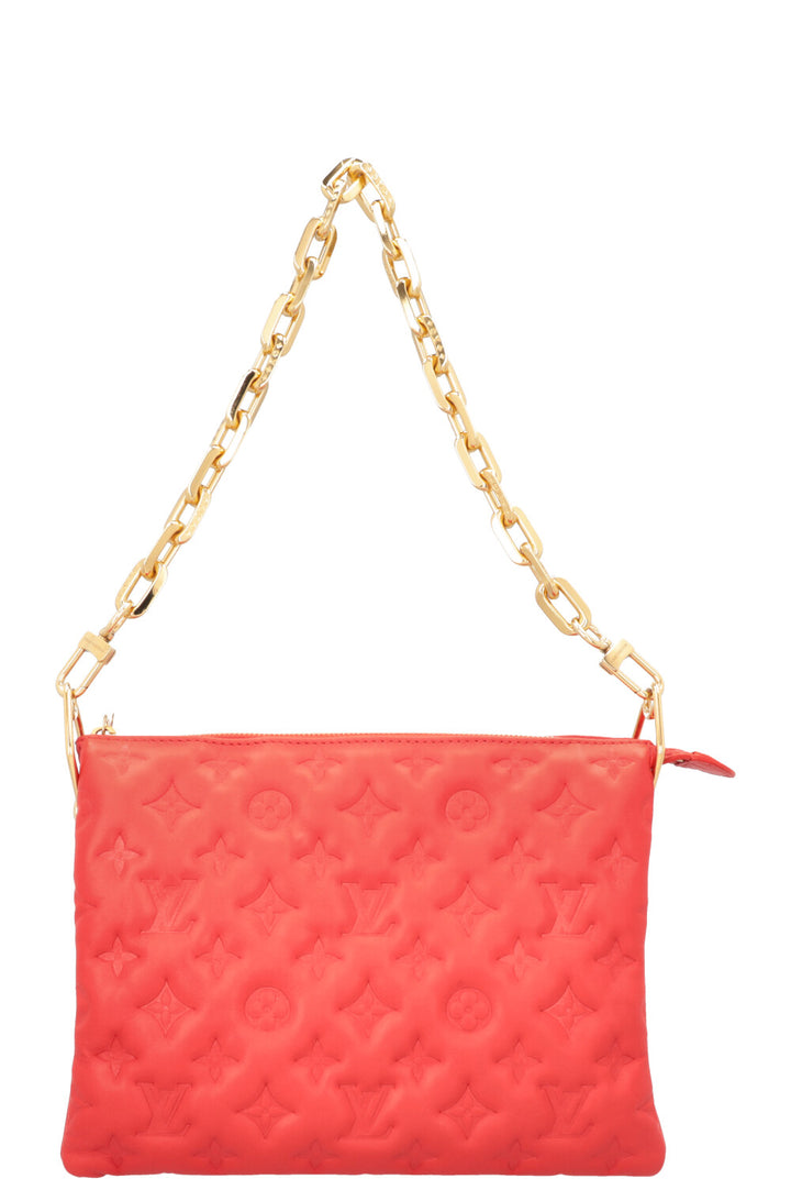 LOUIS VUITTON Coussin PM Crossbody Bag Leather Red