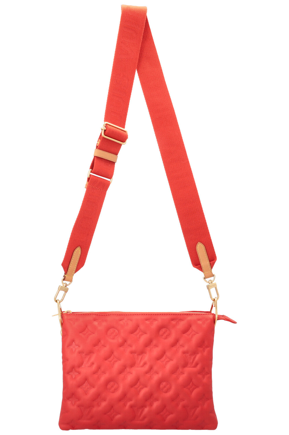 LOUIS VUITTON Coussin PM Crossbody Bag Leather Red