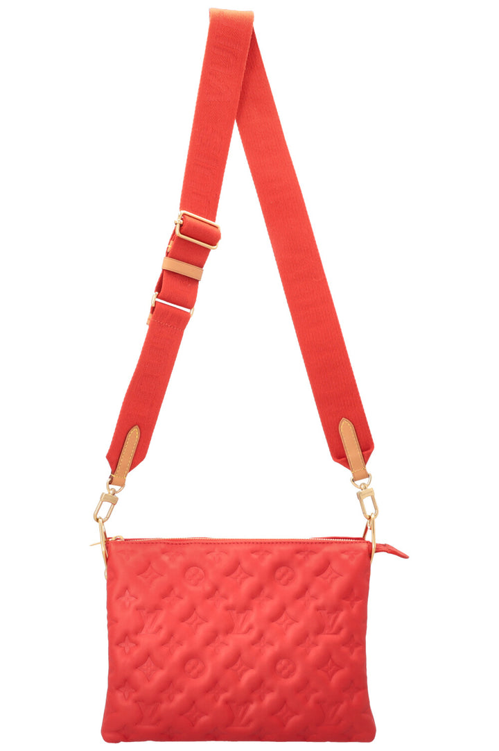 LOUIS VUITTON Coussin PM Crossbody Bag Leather Red