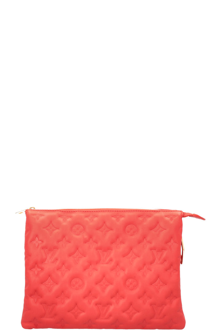 LOUIS VUITTON Coussin PM Crossbody Bag Leather Red
