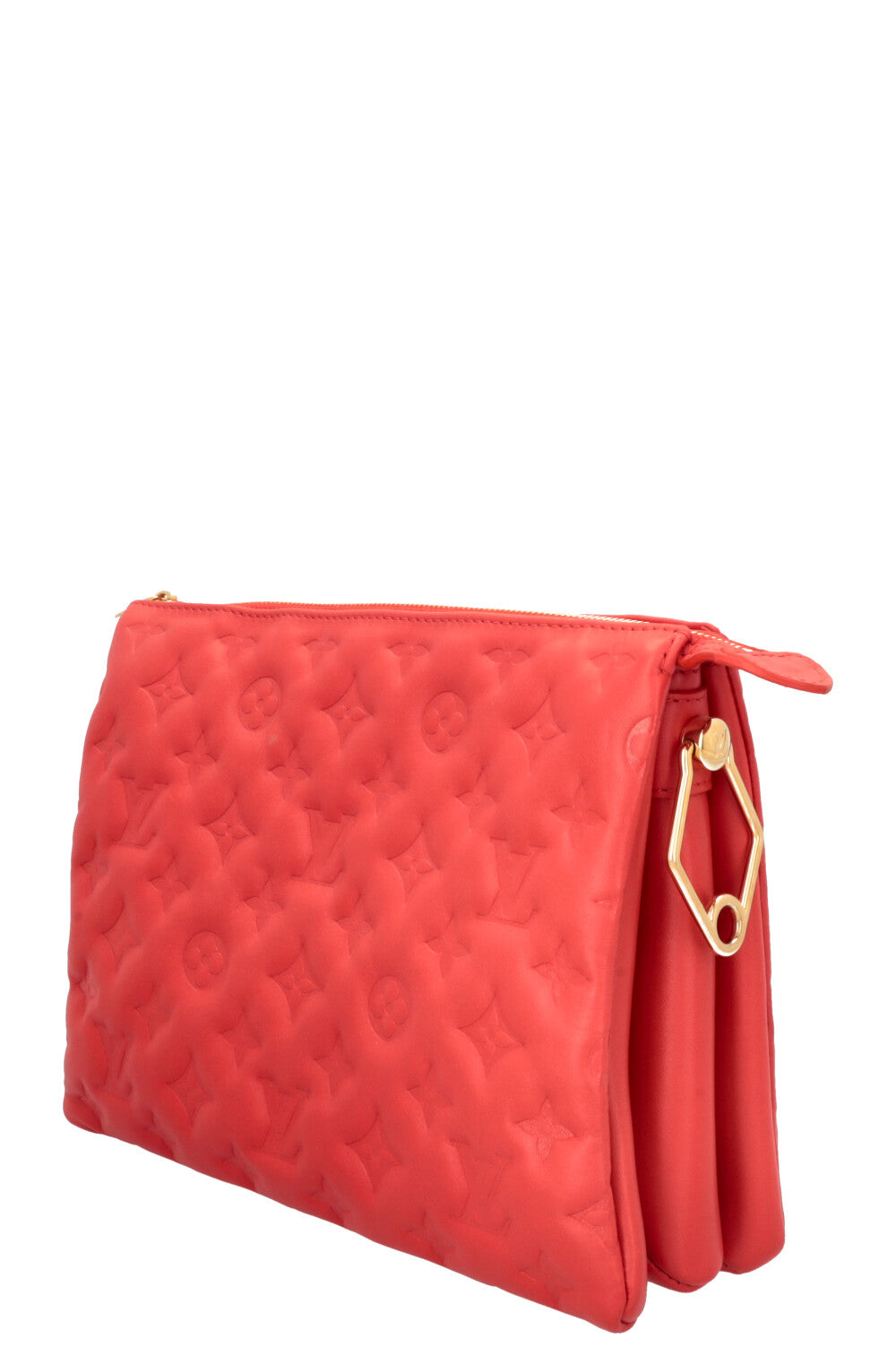 LOUIS VUITTON Coussin PM Crossbody Bag Leather Red