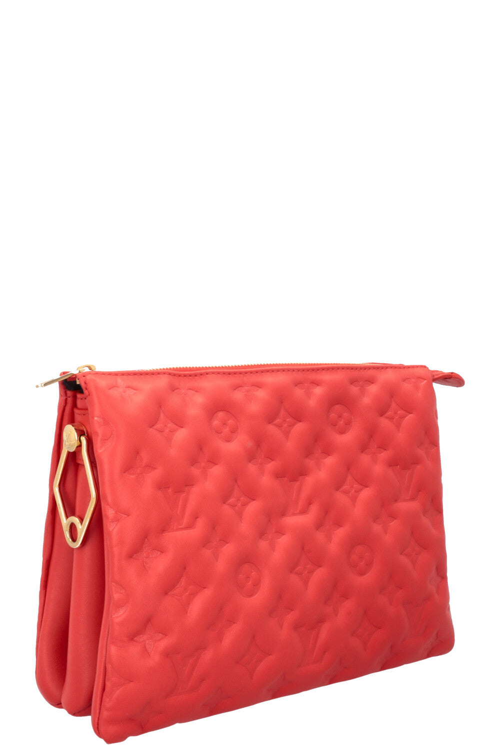 LOUIS VUITTON Coussin PM Crossbody Bag Leather Red