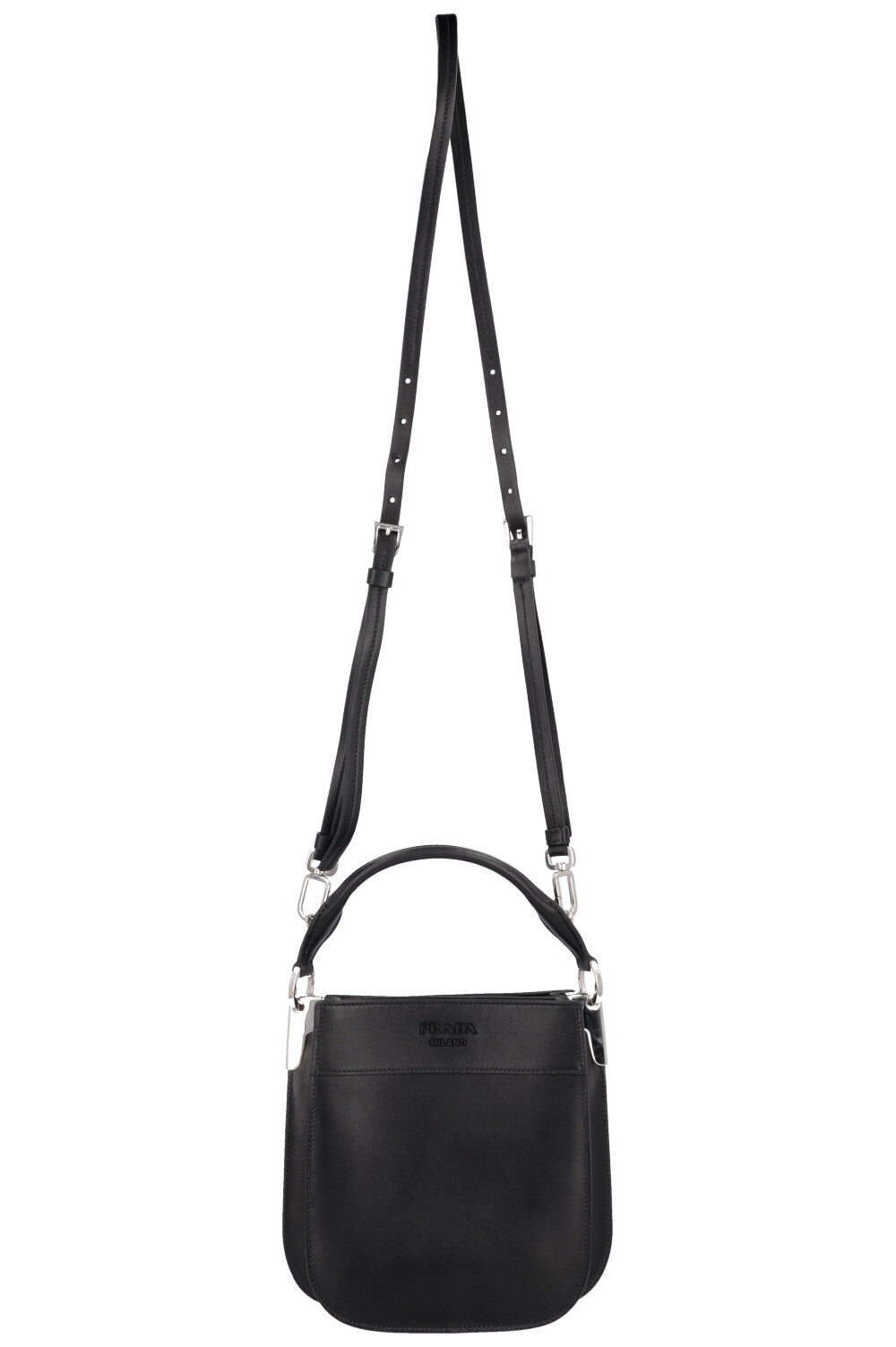 PRADA Mini Margit Bag Leather Black