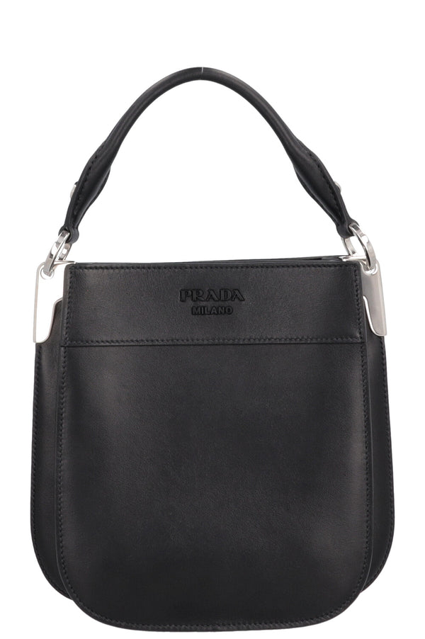 PRADA Mini sac Margit en cuir noir