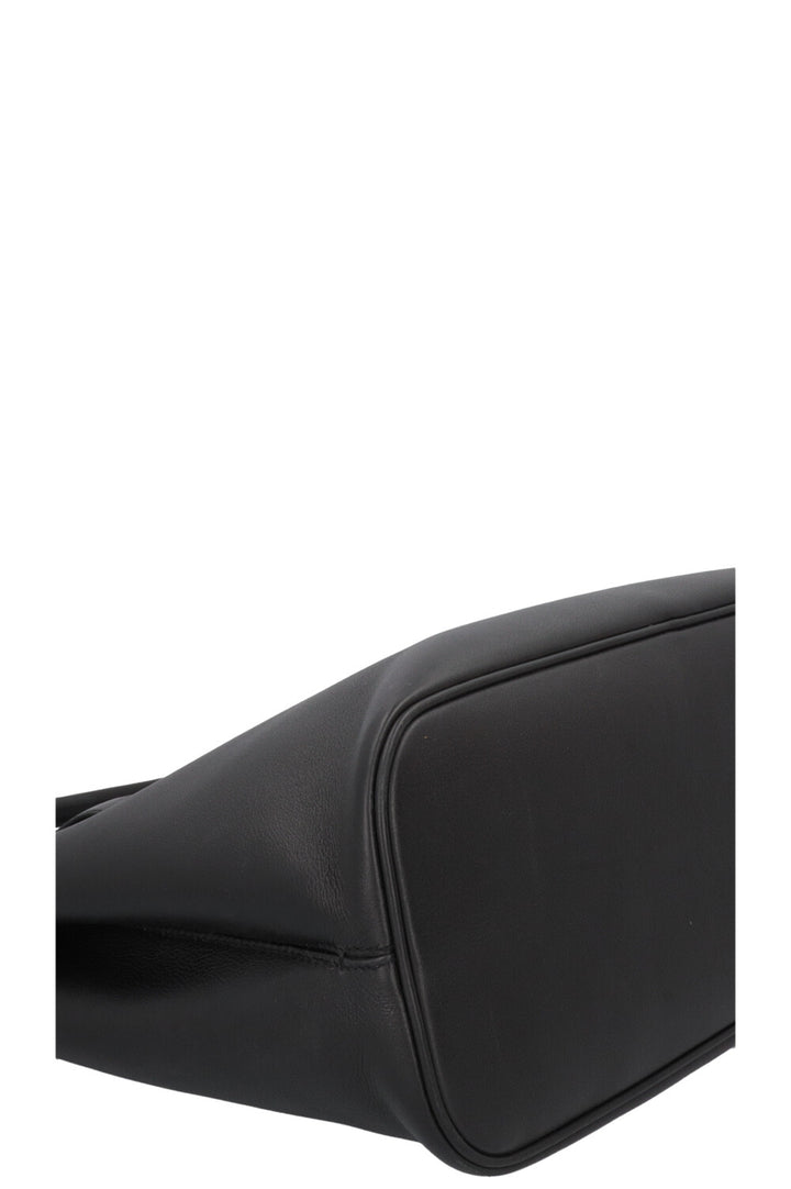 PRADA Large Buckle Belt Bag Leather Black