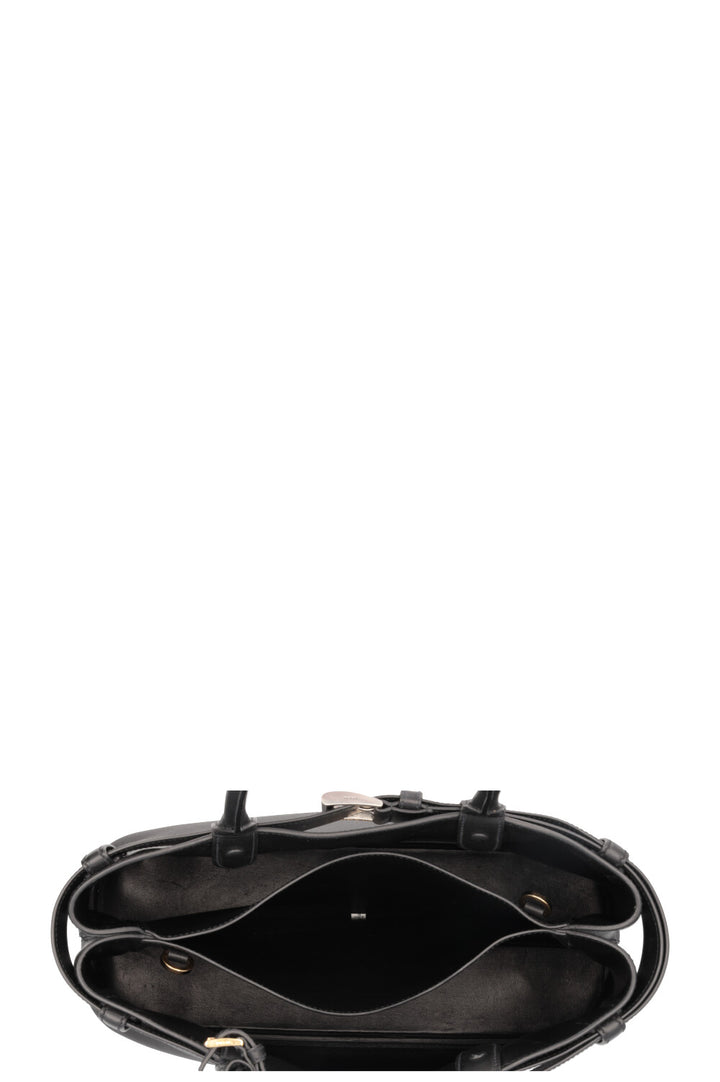PRADA Large Buckle Belt Bag Leather Black
