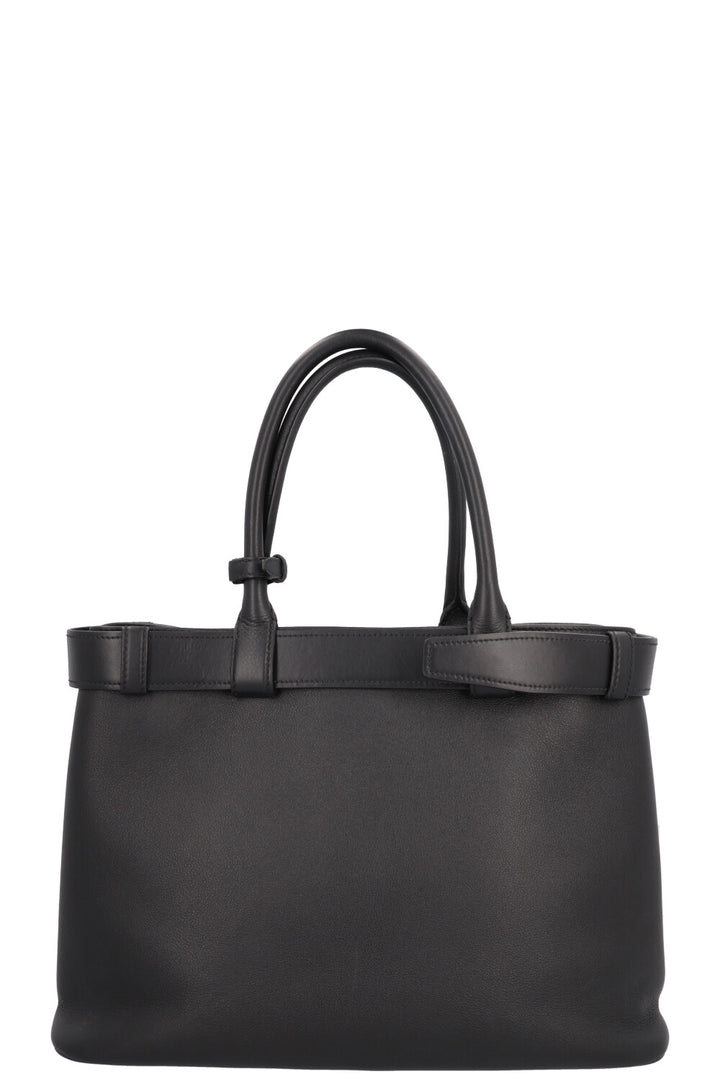 PRADA Large Buckle Belt Bag Leather Black