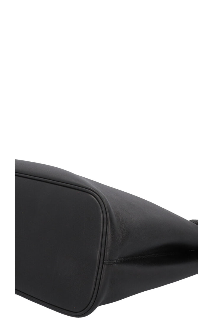 PRADA Large Buckle Belt Bag Leather Black