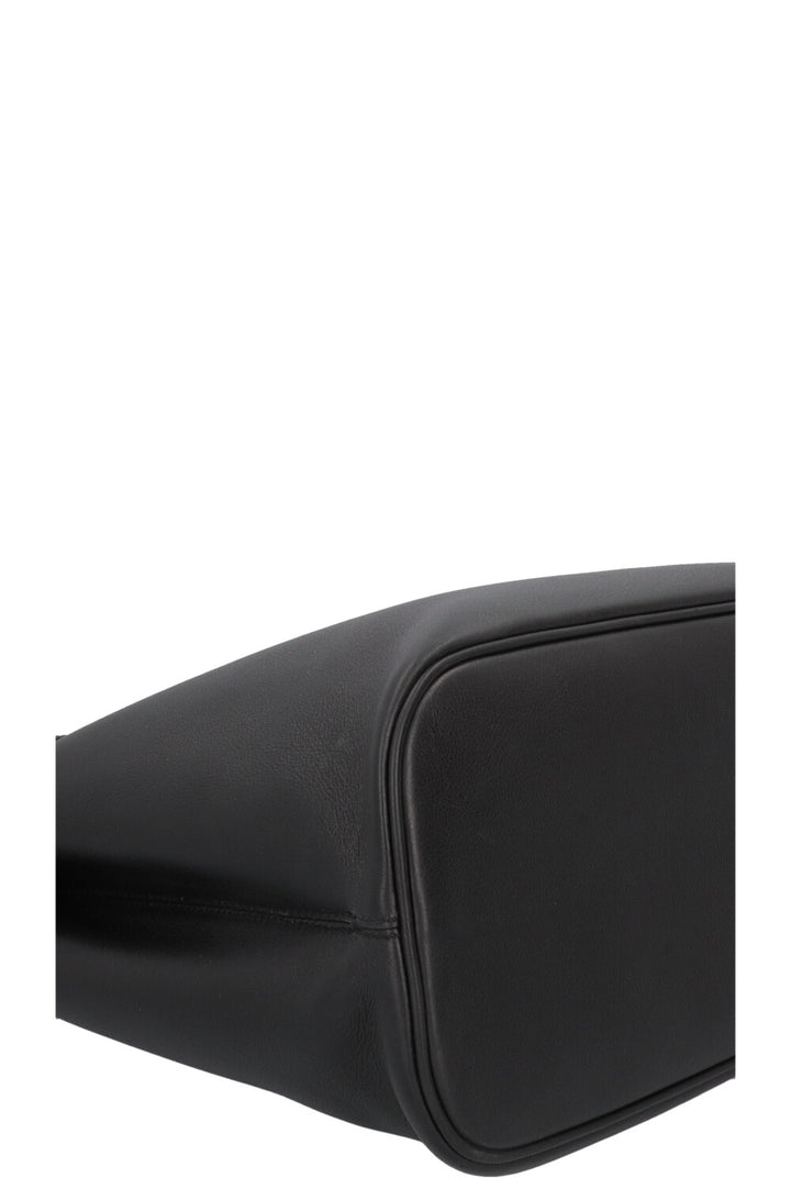 PRADA Large Buckle Belt Bag Leather Black