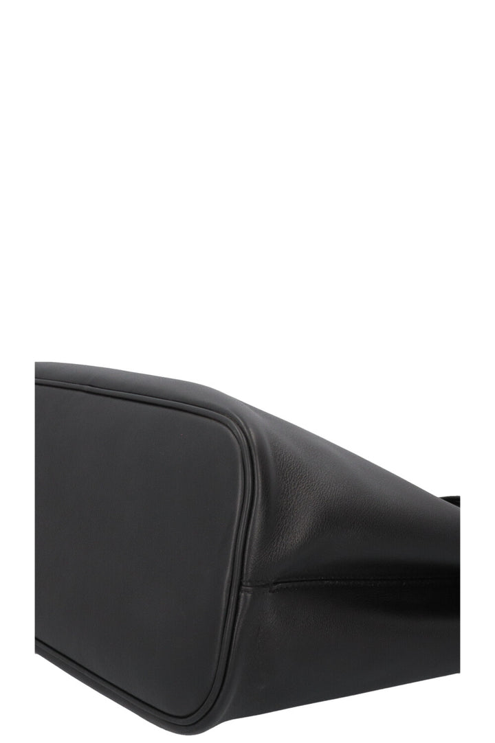 PRADA Large Buckle Belt Bag Leather Black