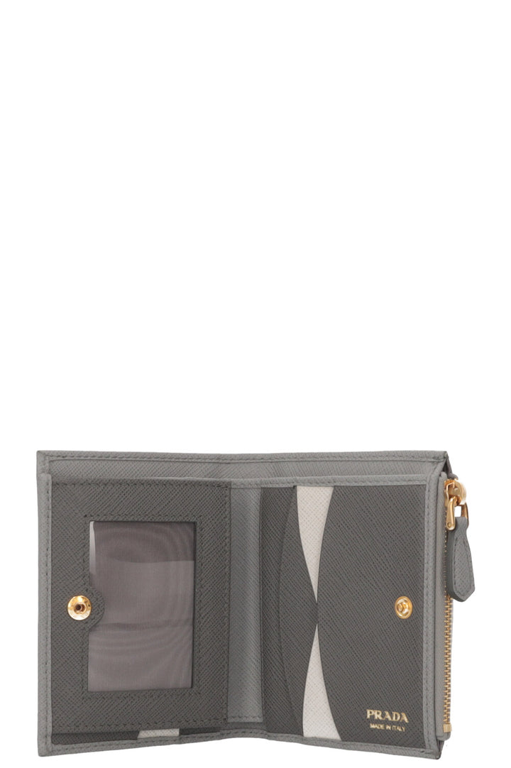 PRADA Wallet Saffiano Grey