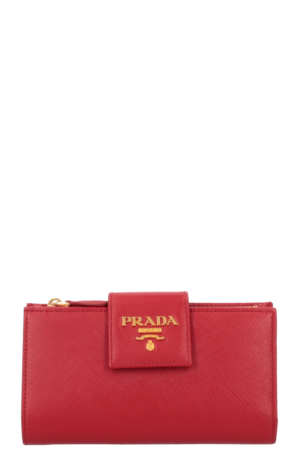 PRADA Wallet Saffiano Red