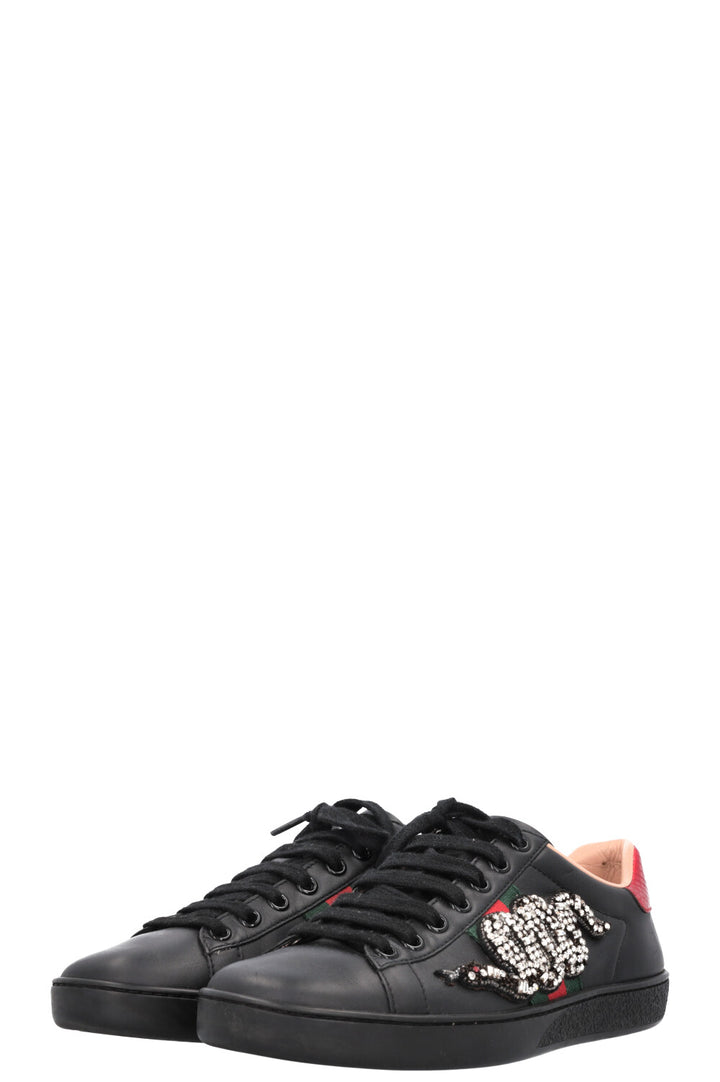 GUCCI Ace Sneakers Crystal Black