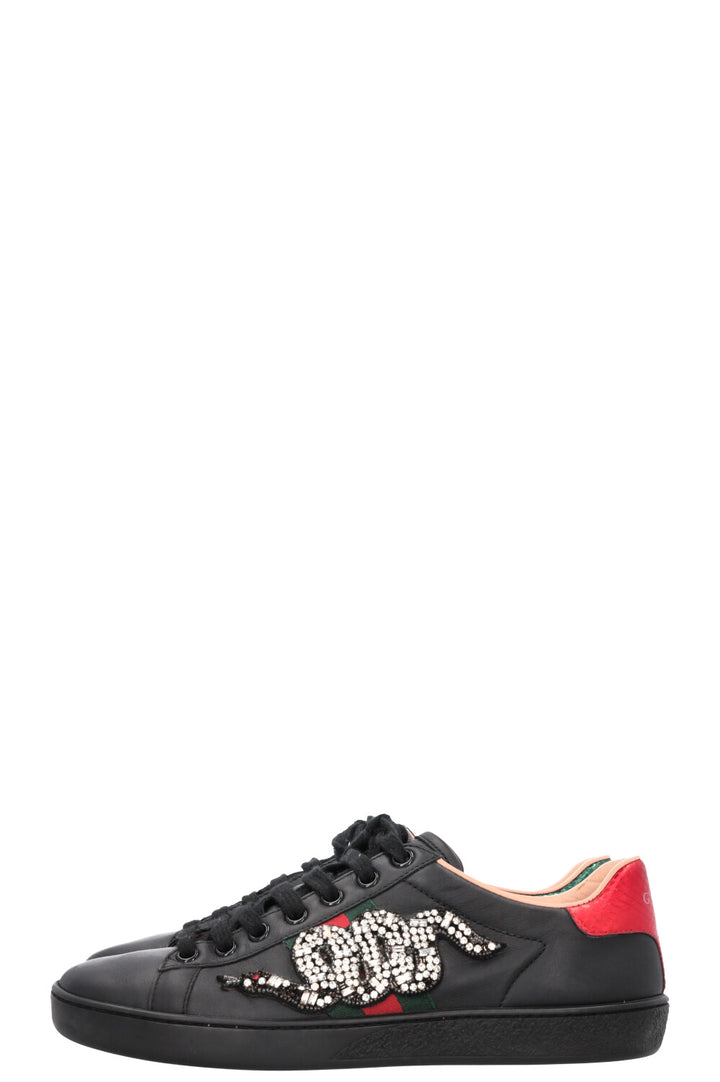 GUCCI Ace Sneakers Crystal Black