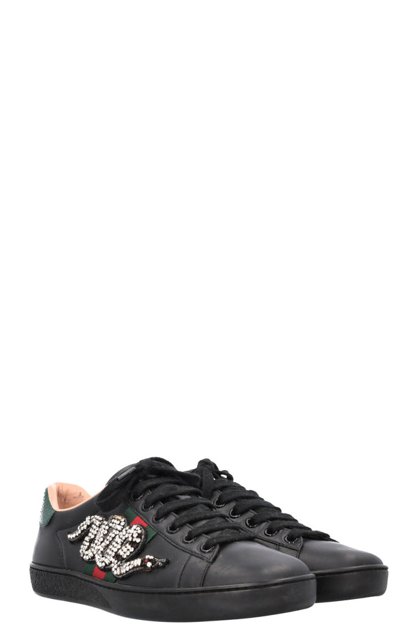 GUCCI Ace Sneakers Crystal Black