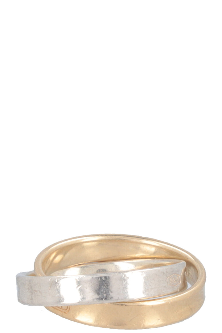 TIFFANY&amp;CO. 1837 Ring 18k Yellow Gold and Sterling Silver