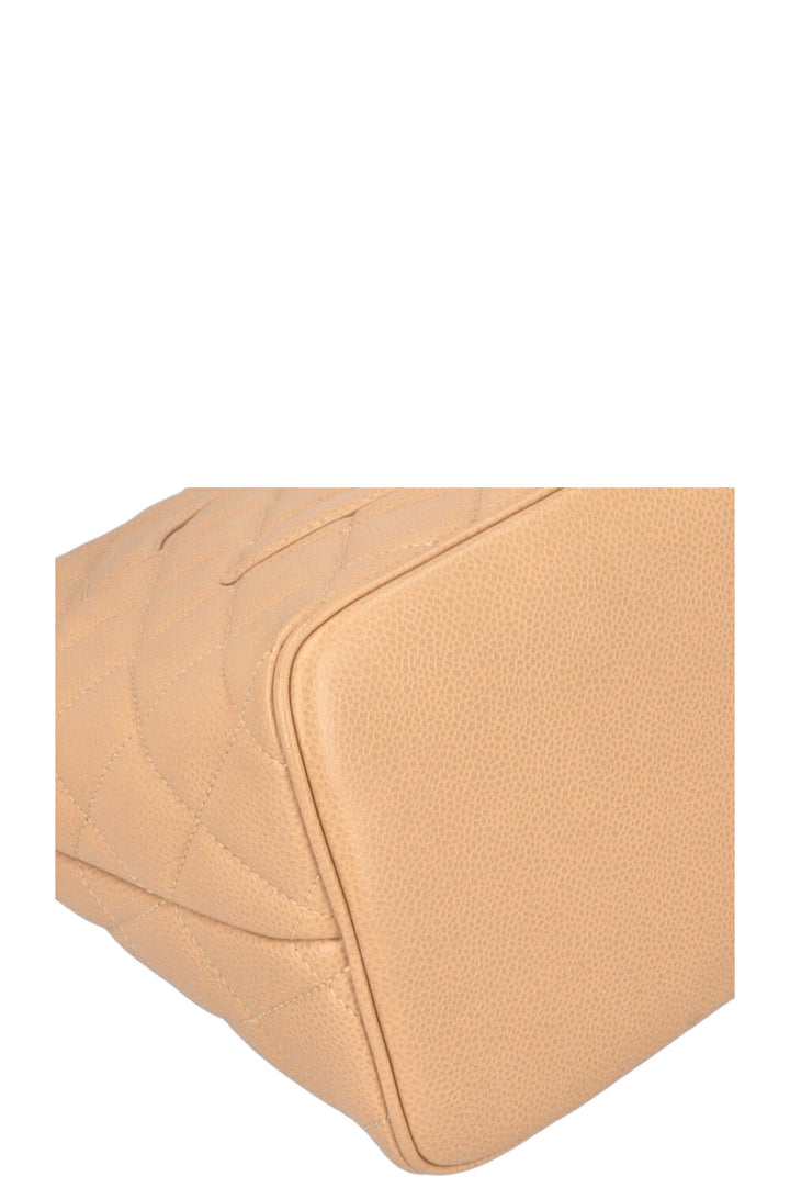 CHANEL Medaillion Tote Caviar Beige Jumbo